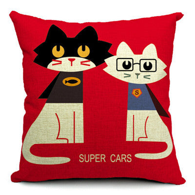 Almohada de Cintura en Algodón y Lino para Gatos - Image 4