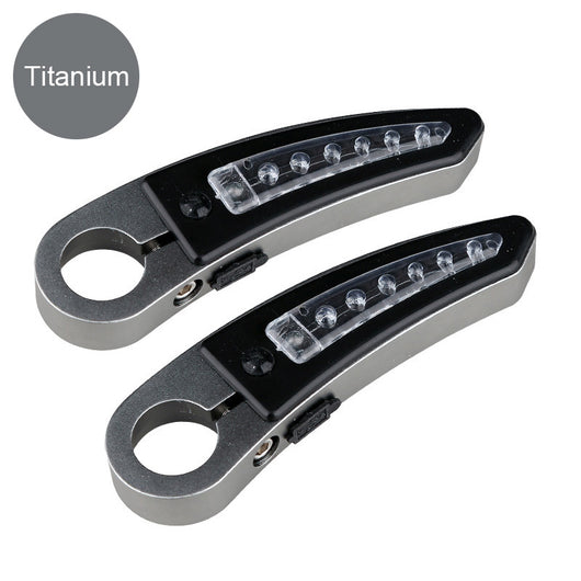 Manillar de Bicicleta con Funda de Goma y Luz LED Integrada