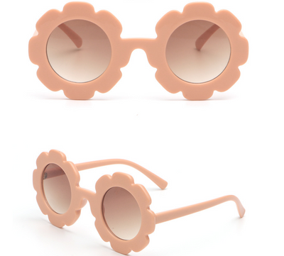 Gafas de sol infantiles marco redondo con flores - Diseño personalizado para niñas - Image 5