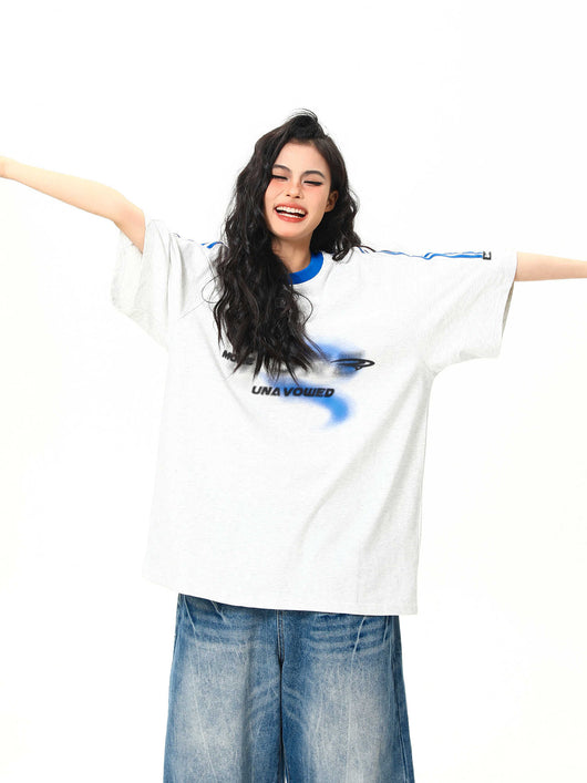 Playera Retro Patchwork Contraste de Colores para Mujer - Image 9