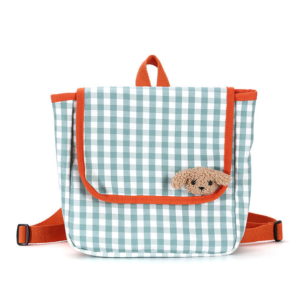 Mochila Infantil Estilo Vaquero a Cuadros