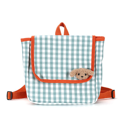 Mochila Infantil Estilo Vaquero a Cuadros