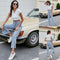 Jeans Casuales con Abertura Lateral - Versátiles y Cómodos