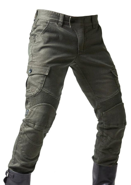 Pantalones Vaqueros Verde Militar con Detalle Locomotora - Image 5
