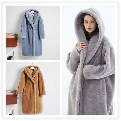 Abrigo de Cashmere Teddy para Mujer