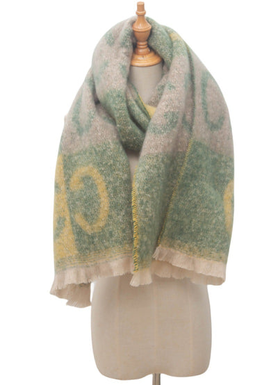 Bufanda Jacquard Unisex con Letras - Estilo Moderno para Él y Ella - Image 23