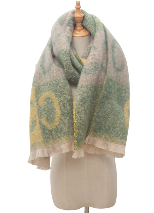 Bufanda Jacquard Unisex con Letras - Estilo Moderno para Él y Ella - Image 23