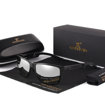 Gafas de Sol Polarizadas para Hombre Aluminio Magnesio - Lentes Rectangulares Antirreflejos - Image 9