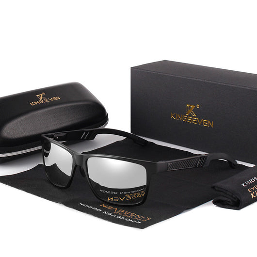 Gafas de Sol Polarizadas para Hombre Aluminio Magnesio - Lentes Rectangulares Antirreflejos - Image 9