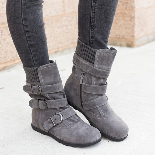 Botas de Invierno Casual con Hebilla Ajustable - Image 3
