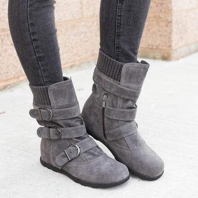 Botas de Invierno Casual con Hebilla Ajustable - Image 3