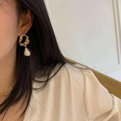 Aretes de Perla Barroca Irregular - Image 6