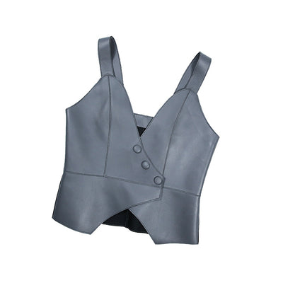Chaleco Slim Escote V Talla Pequeña - Image 10