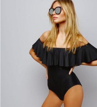 Traje de Baño Hombro Descubierto