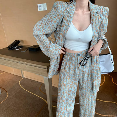 Conjunto de Chaqueta Estampada para Mujer - Elegancia y Confort - Image 12