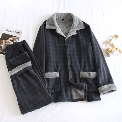 Pijama de Franela Gruesa Unisex - Abrigo Cálido para Casa - Image 9