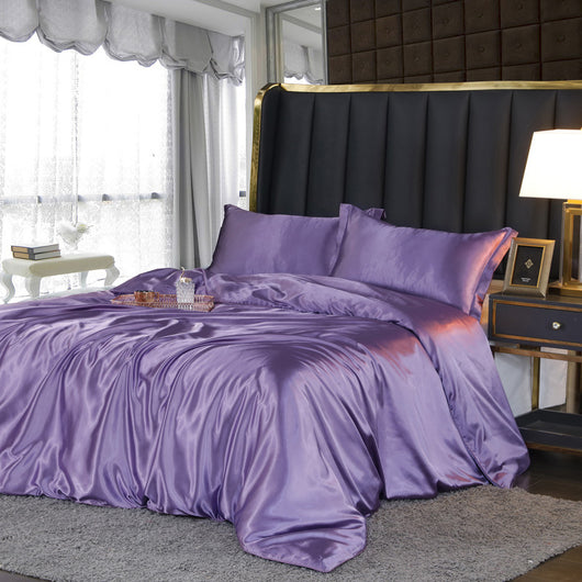 Juego de Cama Satén Doble Faz - Funda Nórdica y Sábanas de Seda Artificial Premium - Image 5