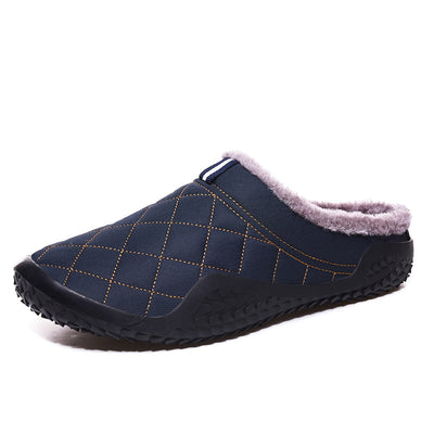 Pantuflas Térmicas de Algodón para Hombre con Suela Gruesa