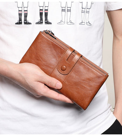 Cartera Larga de Cuero para Mujer Estilo Retro con Protección RFID - Image 20