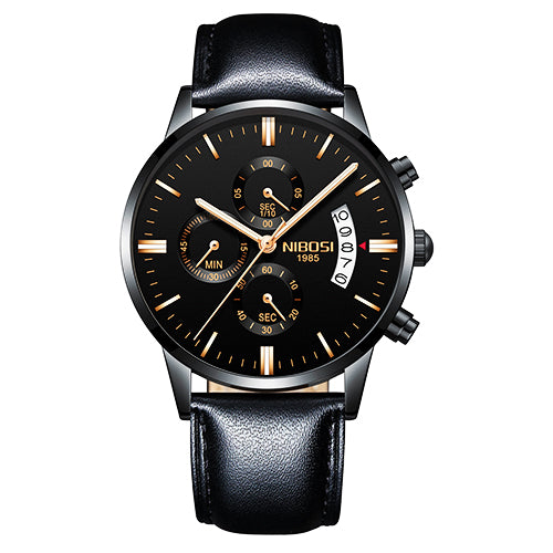 Reloj Cronógrafo Deportivo de Acero Inoxidable Dorado para Hombre - Image 13