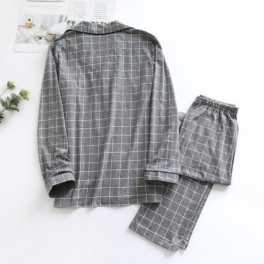 Pijama Cuadros Otoño Manga Larga Talla Grande Cómodo - Image 2