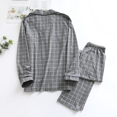 Pijama Cuadros Otoño Manga Larga Talla Grande Cómodo - Image 2