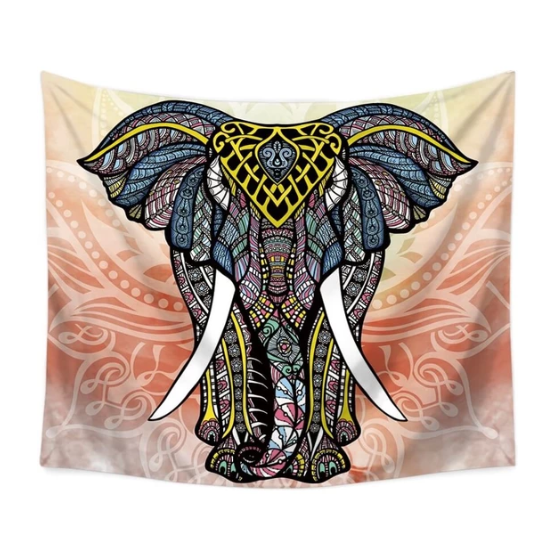 Tapiz Elefante Mosaico Luminoso