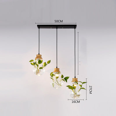 Lámpara Acuario de Cristal para Sala - Decoración Moderna con Plantas Acuáticas - Image 13