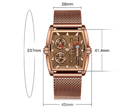 Reloj para Hombre con Malla Tipo Barril y Protección Anti-Milan - Image 4