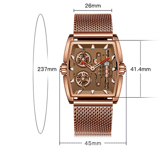 Reloj para Hombre con Malla Tipo Barril y Protección Anti-Milan - Image 4