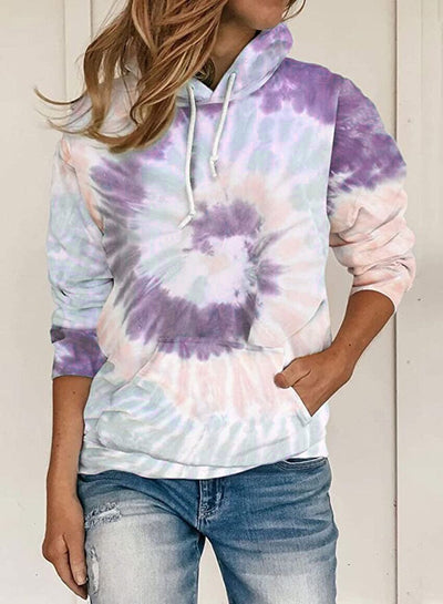 Sudadera con Capucha Estampado Tie-dye Manga Larga - Image 13