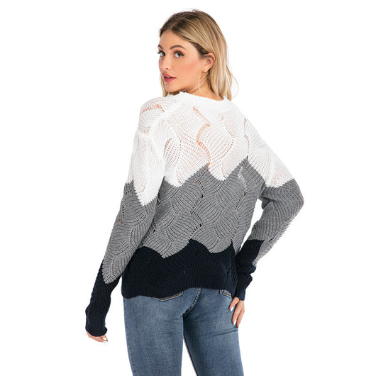 Suéter Tejido Holgado con Arcoíris para Mujer - Image 2