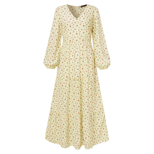 Vestido Casual Floral con Volantes para Tallas Grandes - Image 3