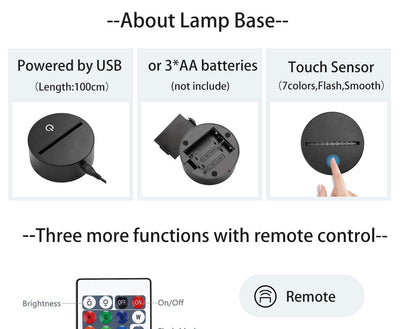 Lámpara 3D Holográfica Avión Personalizada - Luz Nocturna LED para Niños - Image 38