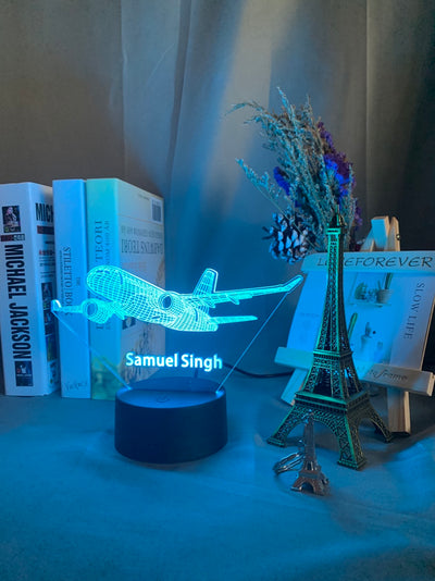 Lámpara 3D Holográfica Avión Personalizada - Luz Nocturna LED para Niños - Image 51