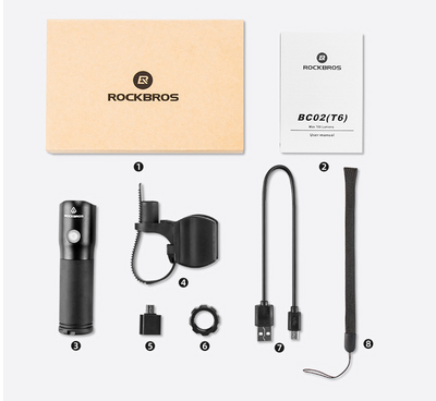 Luz Frontal LED Recargable para Bicicleta - Iluminación Nocturna - Image 8
