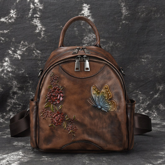 Mochila de Cuero Genuino Estilo Vintage - Image 4