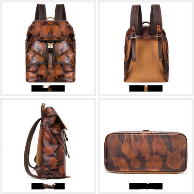 Mochila de Viaje en Cuero Genuino Premium - Image 5