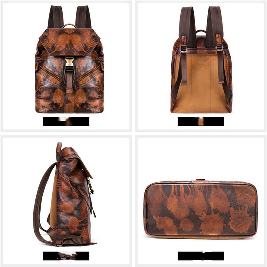 Mochila de Viaje en Cuero Genuino Premium - Image 5