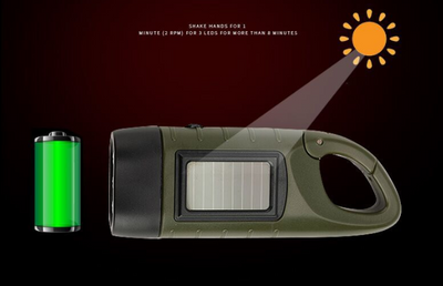 Linterna Solar con Manivela de Emergencia - Image 2