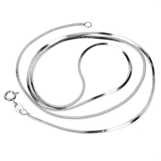 Collar de Plata Pura Plateado en Platino