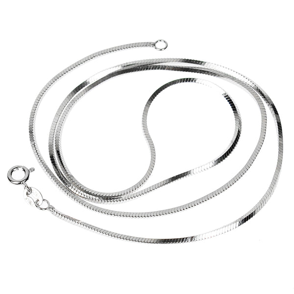 Collar de Plata Pura Plateado en Platino