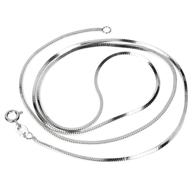 Collar de Plata Pura Plateado en Platino