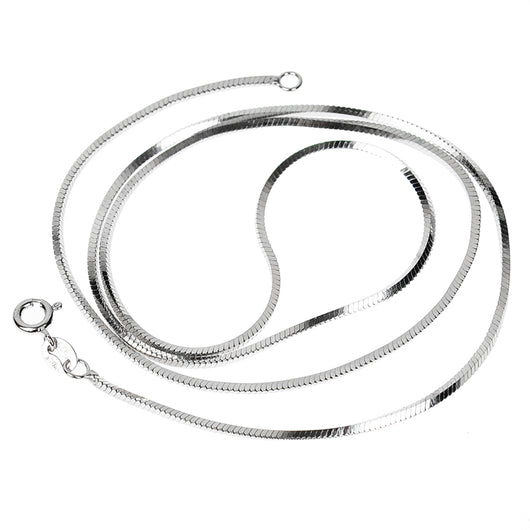 Collar de Plata Pura Plateado en Platino