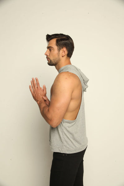 Chaleco Deportivo sin Mangas con Capucha para Hombre - Image 2