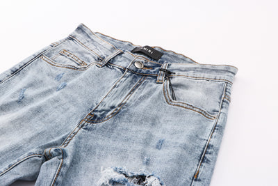 Jeans Blancos Desgastados para Hombre - Estilo Casual Moderno - Image 3
