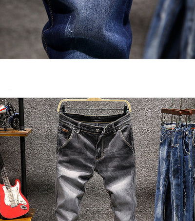 Jeans Slim Fit Elásticos de Corte Recto para Hombre - Image 17