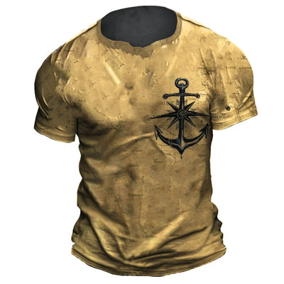 Playera Casual Suelta de Manga Corta para Hombre Cuello Redondo - Image 13