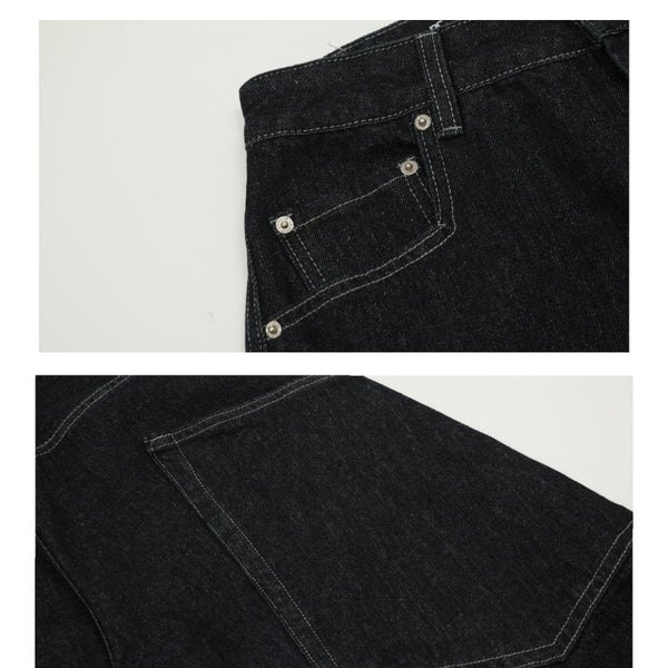 Jeans Retro Americano con Bolsillos Grandes