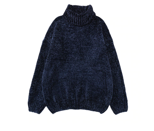 Suéter Chenilla Oversized con Capucha - Estilo Coreano para Otoño e Invierno - Image 8